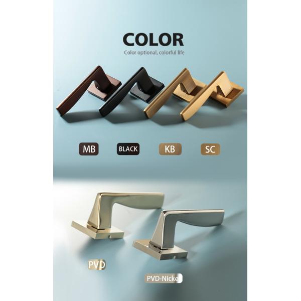 Architectural Style Brass Door Handles for Hotel / Home 5 years Warranty