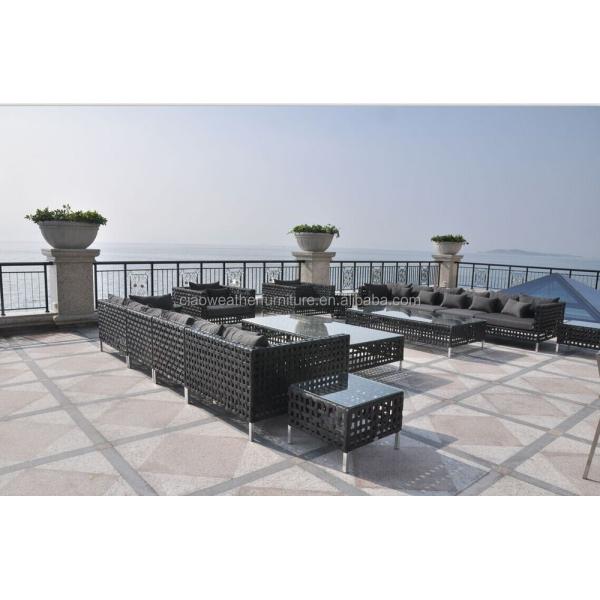 Custom Design Outdoor Rattan Sofa 100% Hand Woven Mall Furniture Random Combination