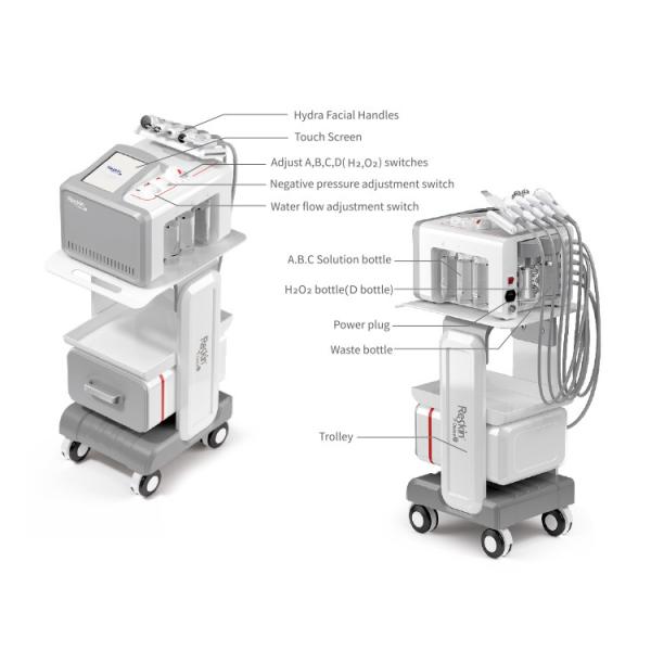 Portable 5 In 1 Hydro Dermabrasion Facial Machine With 10.4 Inch Screen
