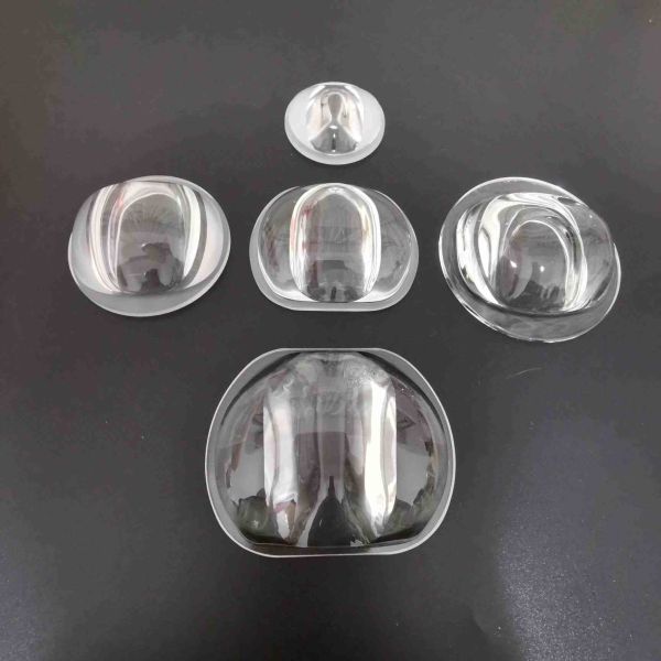 100W 75×135 Degree Borosilicate Glass LED Street Light Lens with Square Heat Sink for High Power COB Street & Tunnel Lighting