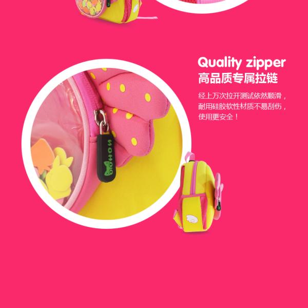 Water Resistant Cute Children School Backpack Cartoon Character School Bag