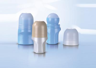Garrafas brancas de Rollerball do óleo essencial do plástico 30ml com a tela de seda do grande rolo