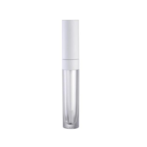 JL-LG105B 7ml Custom Made Lip Gloss Tubes Platic ABS Round Clear