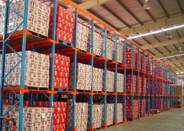 Steel Q235 Drive In Pallet Racking Custom Industrial Rack Shelving