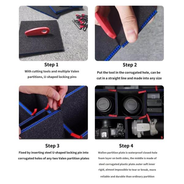 IP67 impermeable Hard Plastic Instrument Carry Tool Case Color personalizado aceptable personalizable para equipos eléctricos