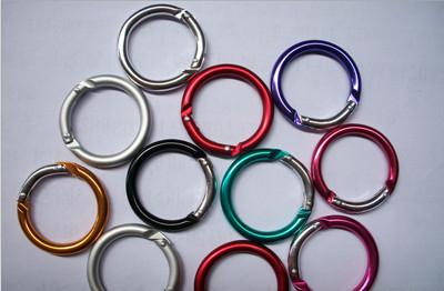 Custom colorful aluminum metal ring rabbit head carabiners from direct Shenzhen China best price