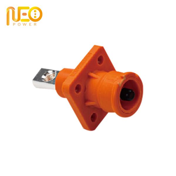 6.0 90 Degree Angle Single Pin Connector IP67B For Mobile Power Storage Cabinet