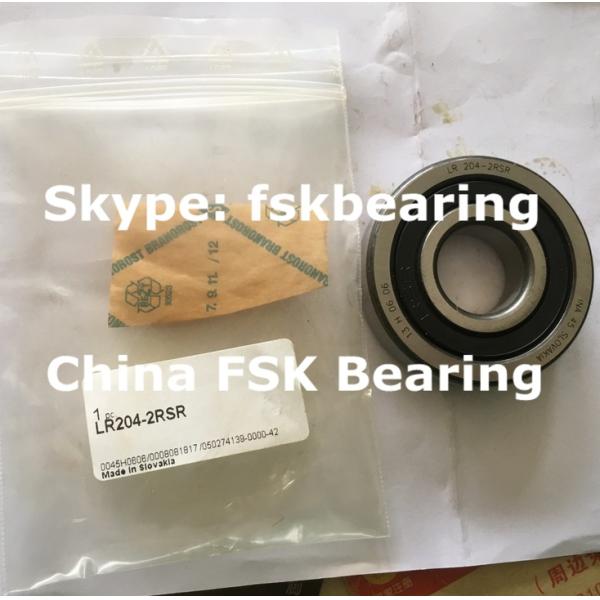 Double Sealed Track Rollers High Precision ball bearing Angular Contact LR204-2RSR