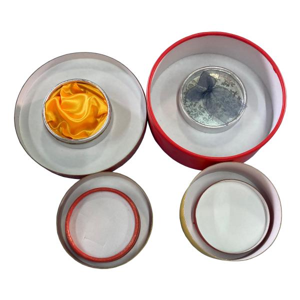 Wholesale Customized Cheap Folding Color Kraft Packaging Box Cosmetic Paper Cylindrical Round Cardboard Tube Packing Box