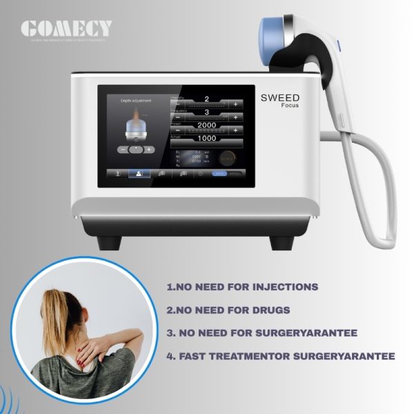 Advanced Focused Shockwave Device Muscle Relaxation Sports Injury Recovery System
