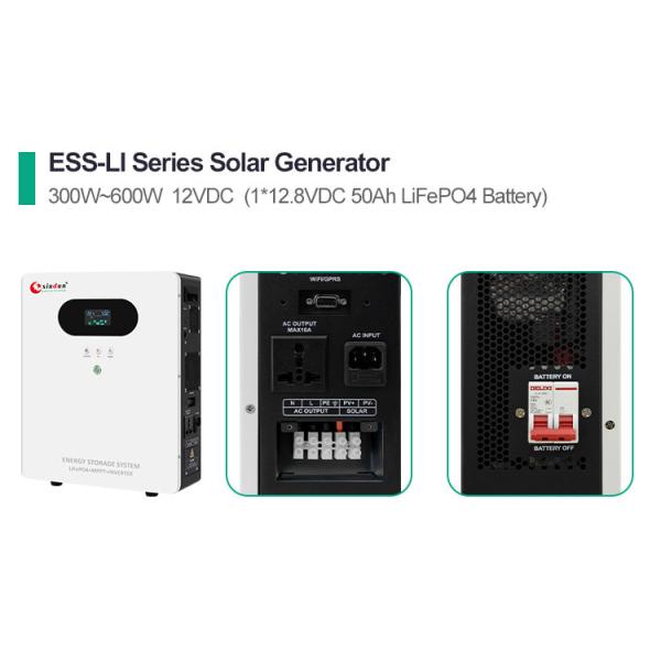 ESS-LI Li Ion Mppt Solar Inverter With Li Ion Battery 300W-7000W 12.8V-51.2V