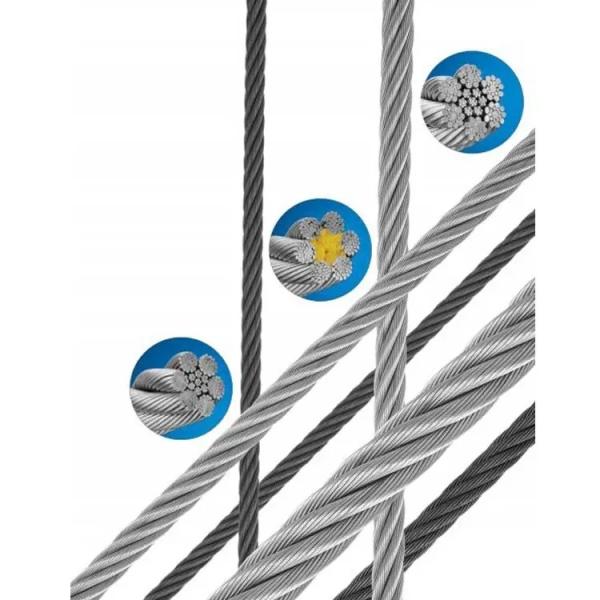 STAINLESS STEEL WIRE ROPE 6X19 IWRC Diameter 5-30mm Non-Alloy Elevator Manufacturing