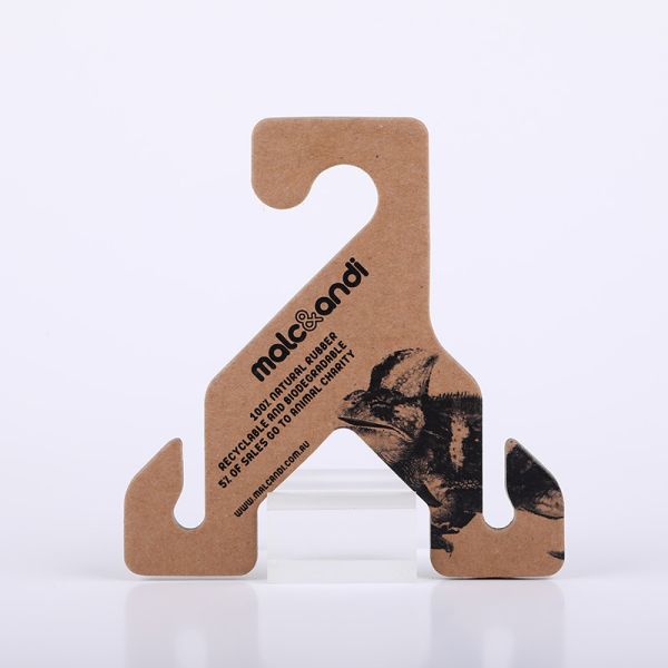 Porte-chaussures en carton imprimé personnalisé, matériau en papier recyclé, cintres pour pantoufles en EVA