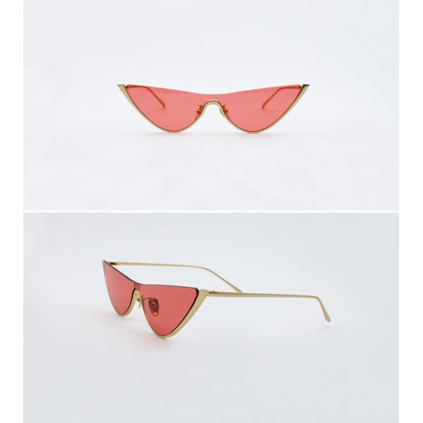 Summer cool Typical Cateye Sunglasses one piece lens half rims metal Eyeglasses UV 400