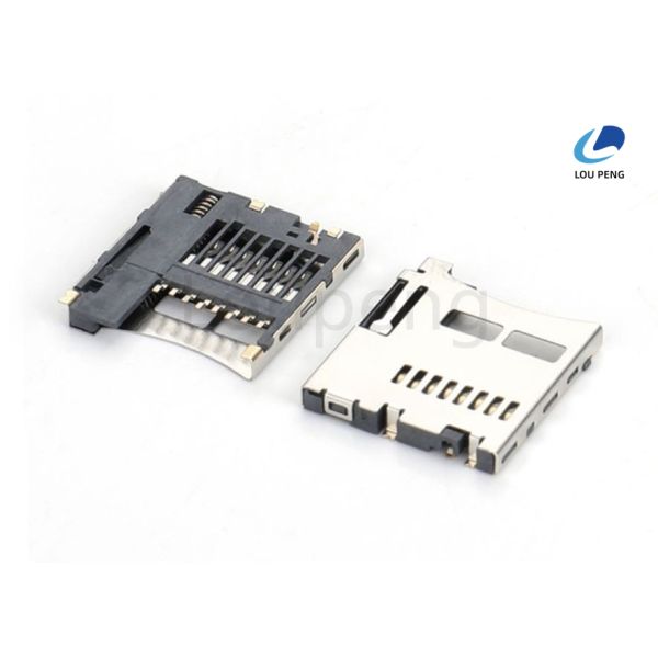 Mating Cycles 10000 Micro SD Card Socket Connector Designed Embedded Systems Applications Providing Secure and Stable Connections