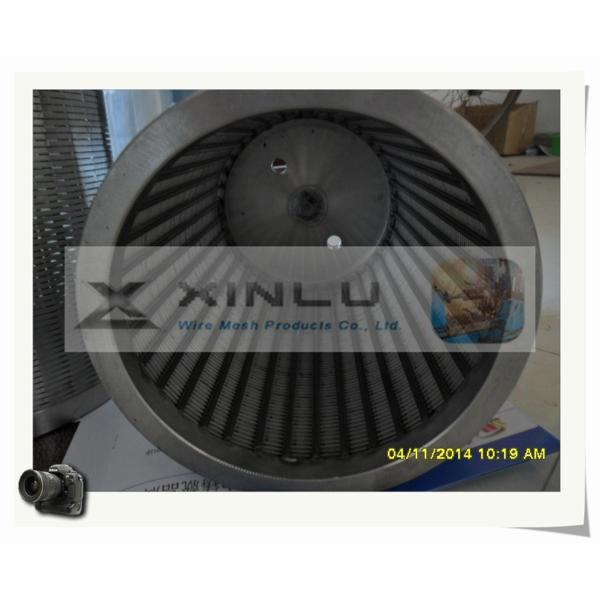 3.3 X 6.5mm Stainless Steel Wedge Wire 0.7mm Slot Cylindrical Strainer Customized