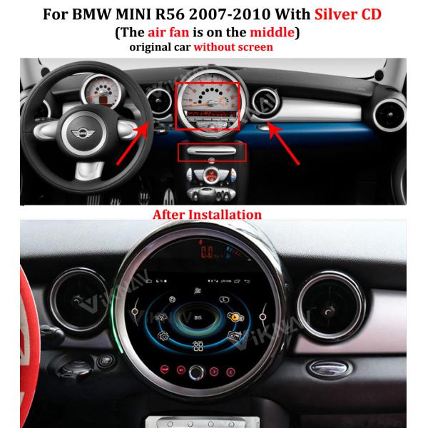 автомобильный радиоприемник андроида 1024X600 автоматический для бондаря R56 R60 2007 2014 BMW мини