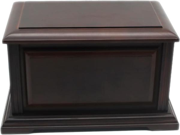 Handcrafted Extra Large Wooden Funeral Cremation Urn Box And Casket For Human Ashes Adult Burial Urns For Men