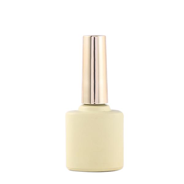 Customized Logo Glass Collar Golden Oval UV Gel Nail Remover Bottles with Luxury Unique Empty Design 8ml 10ml 12ml 15ml