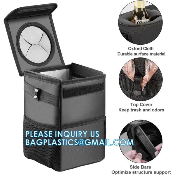 Car Trash Bags, Garbage Bag Hanging Detachable Bag for Car Trash Bag Hanging Back Seat Car Bag for Outdoor