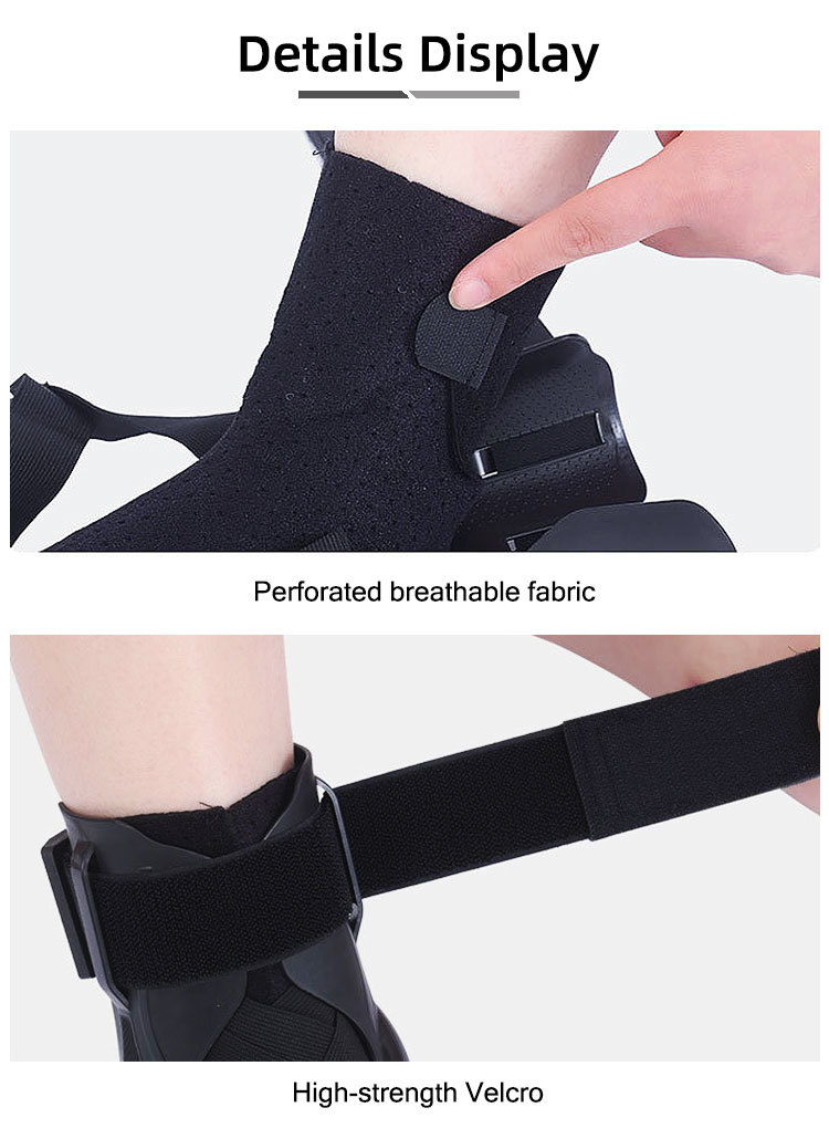 Hinged Ankle Fixation Brace, X‑Shape Compression Ankle Support Brace with Bilateral Stabilizer Shells, for Sprain, Sports Injury, Joint Pain & Post‑Injury Rehabilitation for Men Women