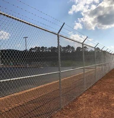 Galvanized Chain Link Fence Diamond Shape Wire Mesh Fence