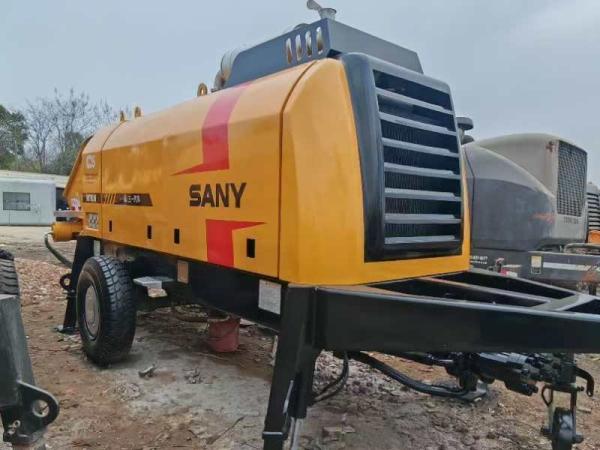 2012 Sany Used 6013 Trailer Pump ，Old Concrete Pump Tow Behind