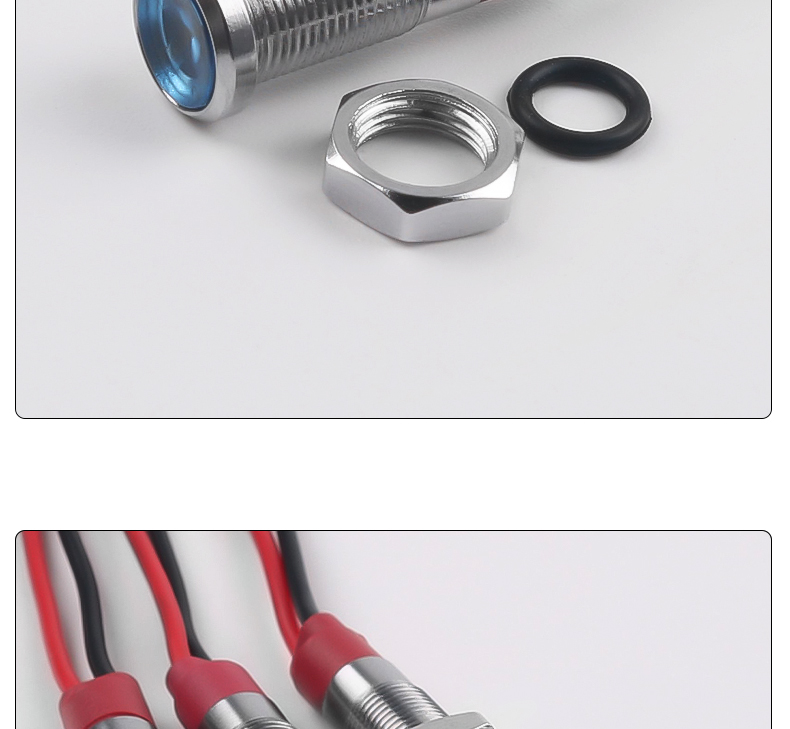 6mm Metal LED Indicator Lights High Brightness IP65 Rated Multi-Color Durable and Versatile for Equipment