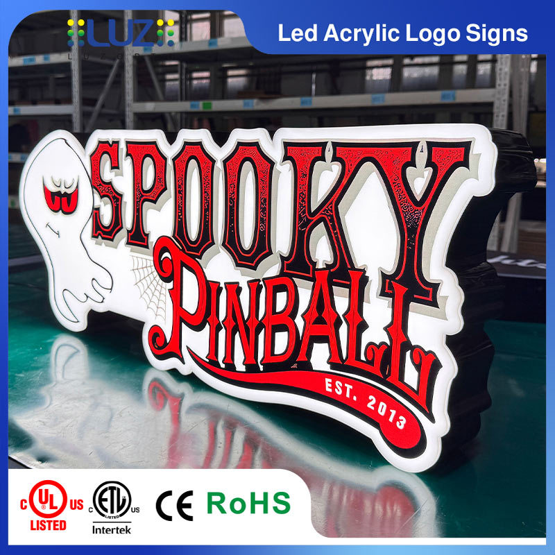 Custom Mascot Contour-Cut LED Acrylic Sign UV Printed Themed Light Box
