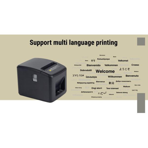 Скорость HDD-T80C Прямой тепловой квитанции принтер USB LAN POS Android интерфейс цветный стиль