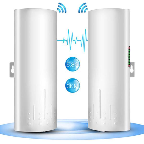 на открытом воздухе беспроводной мост 450Mbps долгосрочные 3KM 24V POE локальных сетей 5.8G