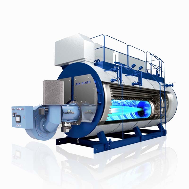 Hot Sale WNS 3-6Ton Natural Gas Diesel Dual Fuel Fully Automatic Fire Tube Steam Boiler for Food Rice Beverage Plant