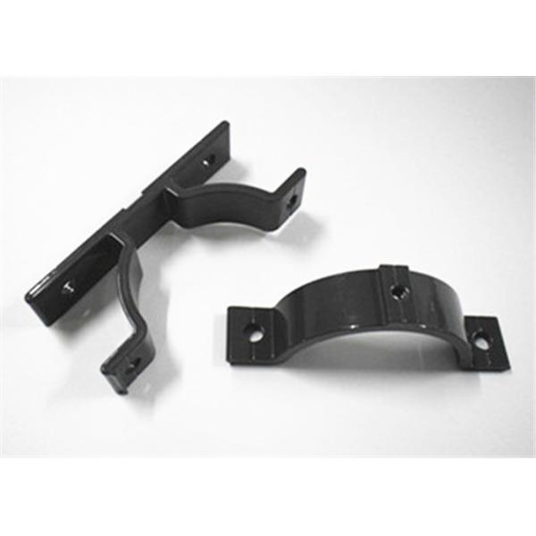 Powder Surface Stamped Aluminum Parts Bracket For Pipe Clamp Black ANSI Standard