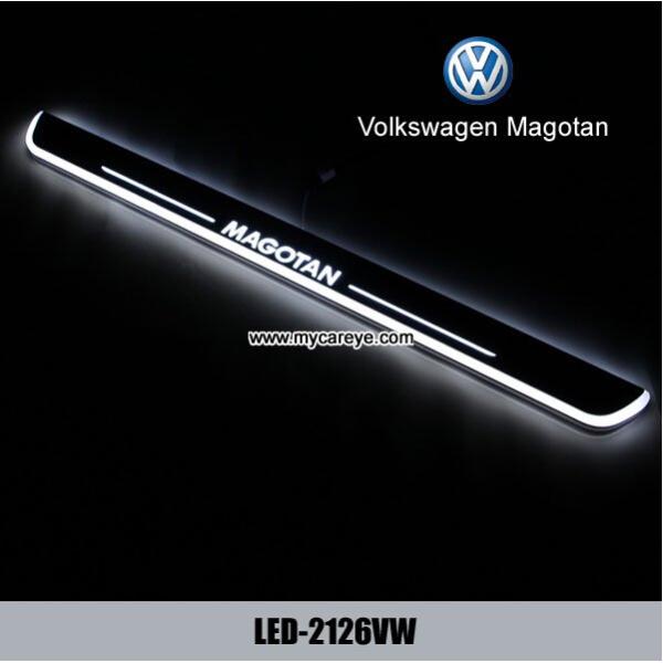 LED door scuff plate lights for Volkswagen VW Magotan door sill plate light sale
