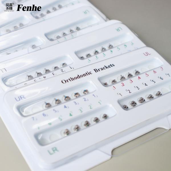 Tooth-colored Orthodontic Brackets Typically 3 to 4 Mm Height ISO Certified Dental Braces Components Ideal for Orthodontic