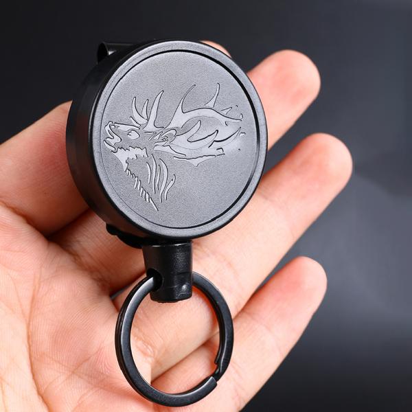 Versatile Deyi Badge Reel Office Belt Clip Key Ring for Name Card Keychain 6831
