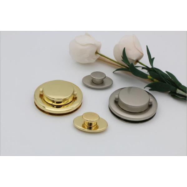 Bag making accessories customized zinc alloy handbag push lock for wholesale
