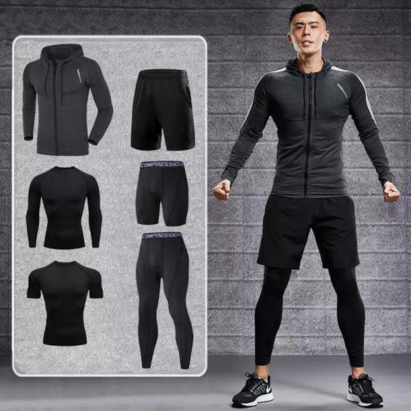 Anti Pilling Casual Jogging Suits Plain Dyed Training Sportswear Sets
