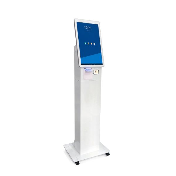 MJK 21.5 Inch Indoor LED Cabinet Self-Service Order Payment Kiosk Touch Screen Multi-Function NFC for Restaurants