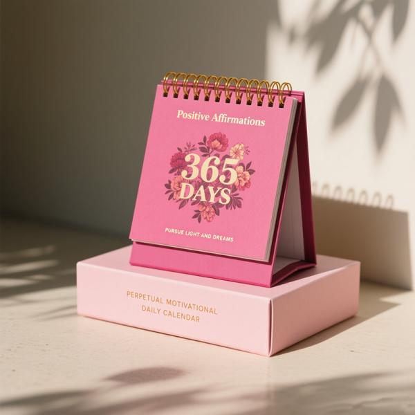 Custom Daily Calendars 2026 Personalized 365 Days Perpetual Calendar Printing with Gift Box