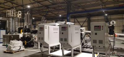 High Speed 2400mm  GPPS PC PMMA Extruder Machine Process
