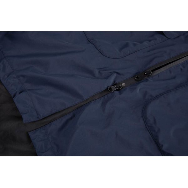Navy Water-repellent Wind-resistant Lightweight Rain Coat for Outdoor Activities