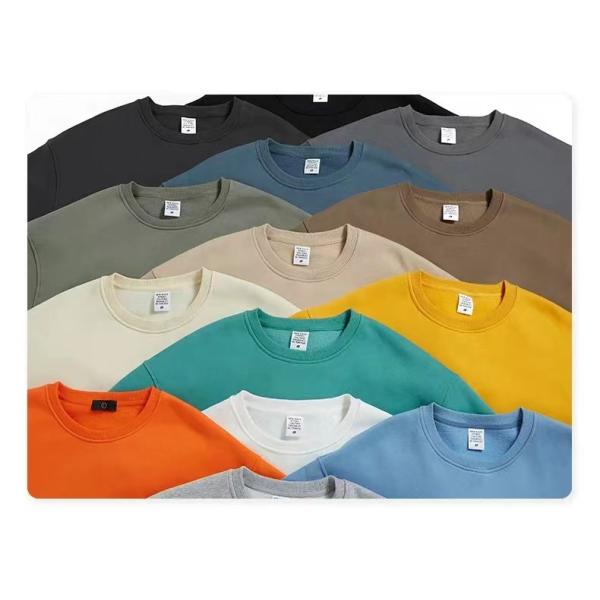 Vintage Custom Cotton Fleece Crewneck Blank Oversized Sweatshirt Loose Unisex