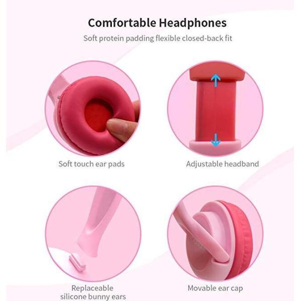 3.5mm аудио Джек связали проволокой наушники предохранения от слуха наушников 85dB (для детей)