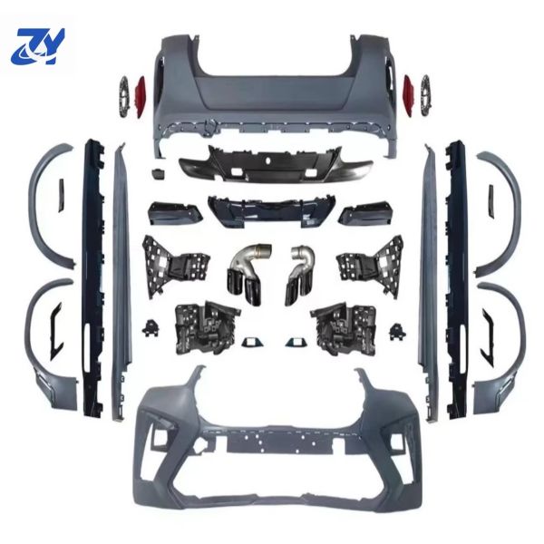 For BMW High Quality Body Kit 2024 X6 G06 Lci to X6M F96 Lci Front Bumper Grille & Side Exhaust Cut-Outs