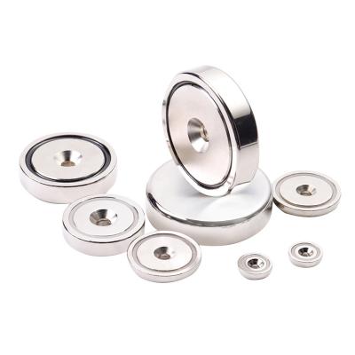 Nickel Coating Pot Neodymium Magnet Axial Permanent Rare Earth Magnets