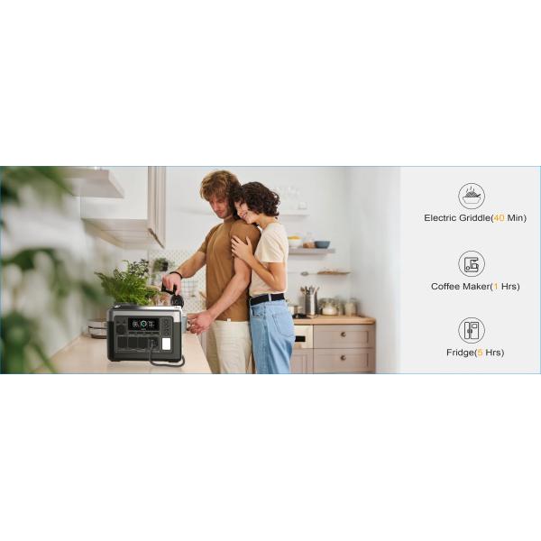 OUKITEL 1800W Solar Generator Lifepo4 Battery Home Outdoor Emergency Portable Power Station With Wireless Charging