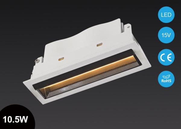 Unique10.5W Rectangular COB LED Recessed Downlight linear Light Laser blade Aluminum Alloy