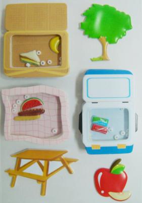 Custom Logo 3d Fruit Stickers , Desk Shaker Stickers For Wall Hand Made