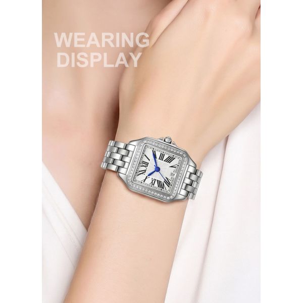 L'Onde Carrée: Women's Luxury Square Quartz Watch